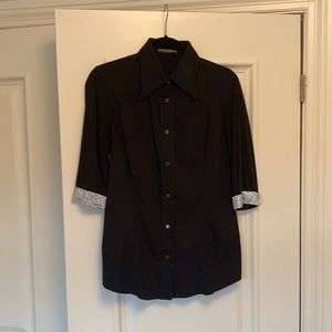 DOLCE & GABBANA collared button down mid-sleeve